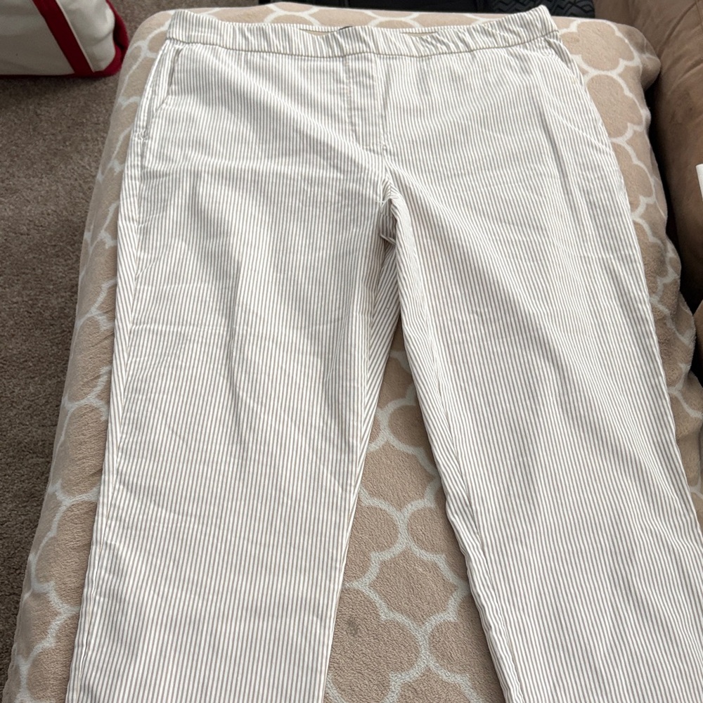 JONES & CO Women's Striped Straight Leg Pants